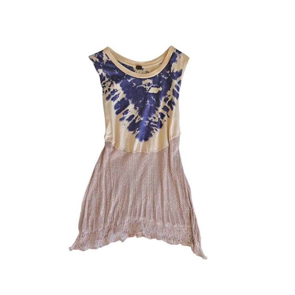 free people flowy lace-detail blouse